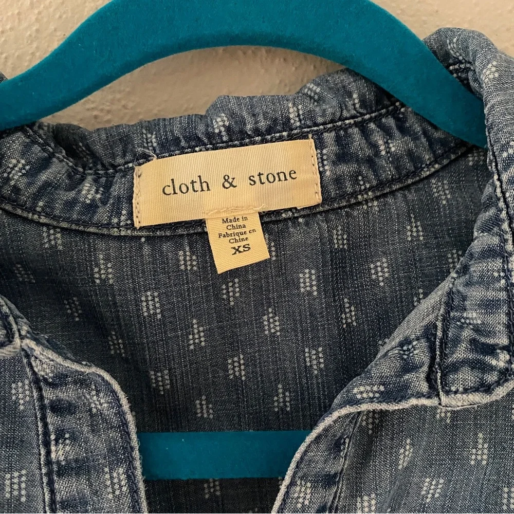 Cloth & Stone chambray denim tunic - Picture 3 of 5